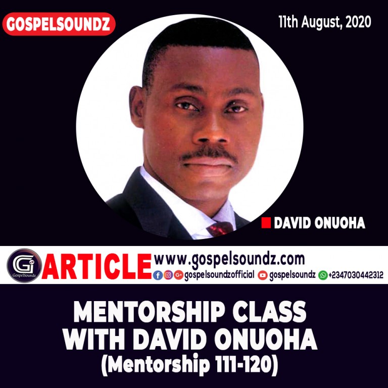 Mentorship Class with David Onuoha (111-120)